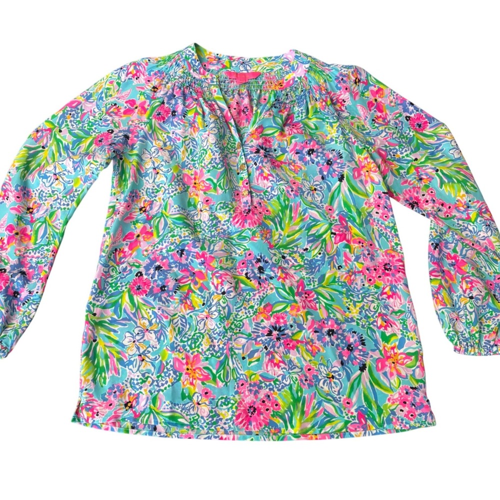 Lilly Pulitzer | Silk Elsa Top | XXS | Lilly's House Anniversary
